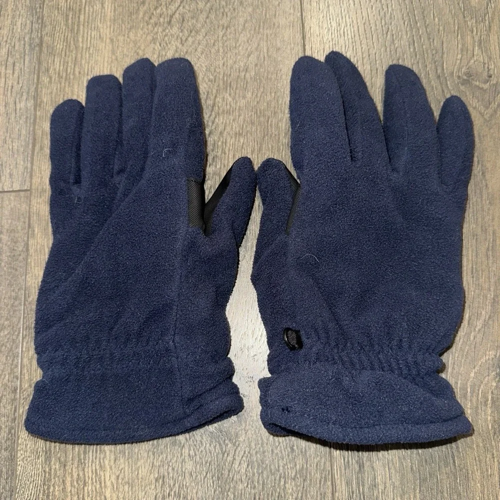 Thinsulate Insulation 80gm Dark Blue Fleece‎ Winter Gloves Unisex M-L Snow Ski